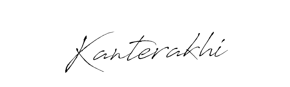 Create a beautiful signature design for name Kanterakhi. With this signature (Antro_Vectra) fonts, you can make a handwritten signature for free. Kanterakhi signature style 6 images and pictures png