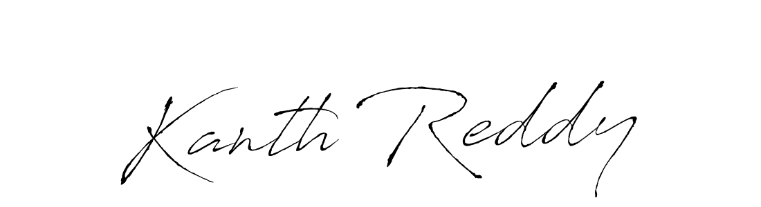 This is the best signature style for the Kanth Reddy name. Also you like these signature font (Antro_Vectra). Mix name signature. Kanth Reddy signature style 6 images and pictures png