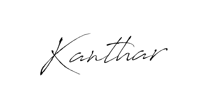 Kanthar stylish signature style. Best Handwritten Sign (Antro_Vectra) for my name. Handwritten Signature Collection Ideas for my name Kanthar. Kanthar signature style 6 images and pictures png