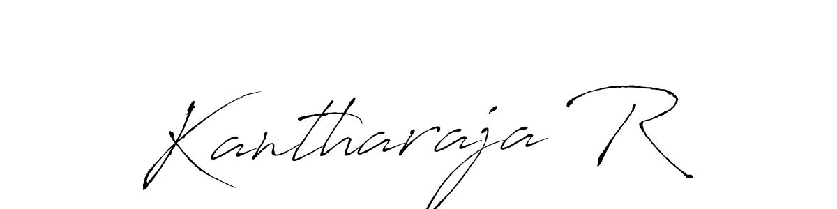 Make a beautiful signature design for name Kantharaja R. With this signature (Antro_Vectra) style, you can create a handwritten signature for free. Kantharaja R signature style 6 images and pictures png