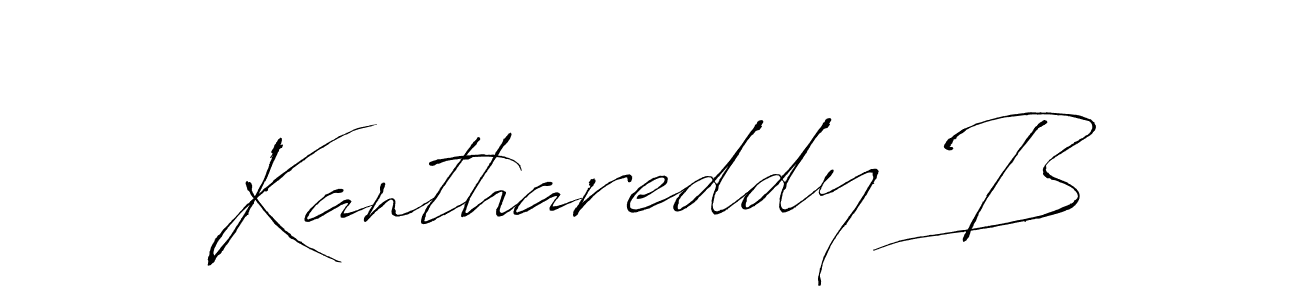 How to make Kanthareddy B name signature. Use Antro_Vectra style for creating short signs online. This is the latest handwritten sign. Kanthareddy B signature style 6 images and pictures png