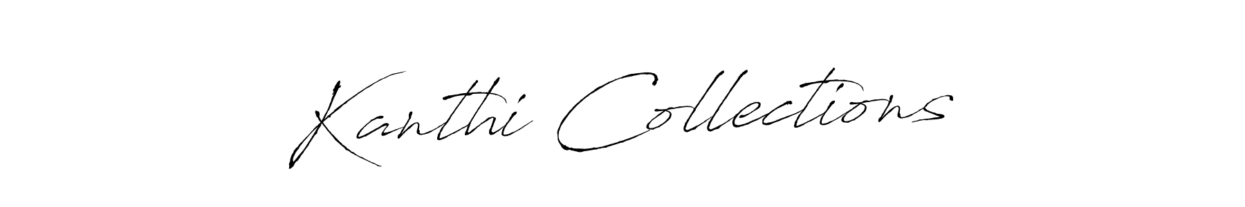 Use a signature maker to create a handwritten signature online. With this signature software, you can design (Antro_Vectra) your own signature for name Kanthi Collections. Kanthi Collections signature style 6 images and pictures png