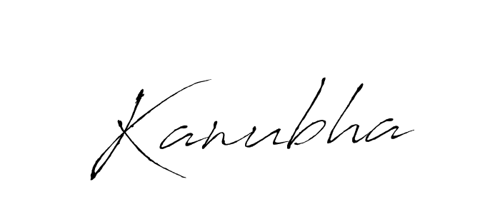 How to make Kanubha signature? Antro_Vectra is a professional autograph style. Create handwritten signature for Kanubha name. Kanubha signature style 6 images and pictures png