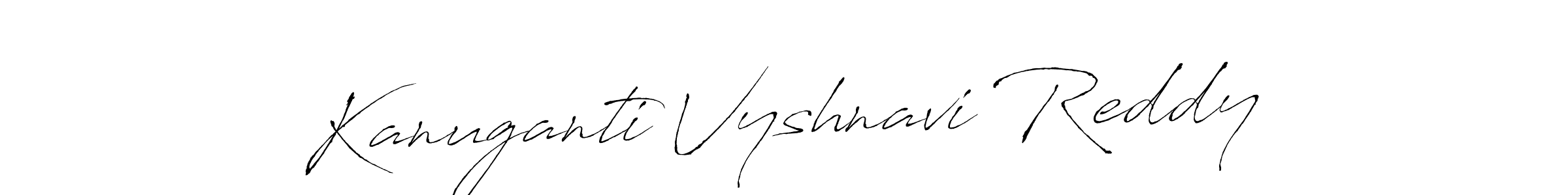 Also You can easily find your signature by using the search form. We will create Kanuganti Vyshnavi Reddy name handwritten signature images for you free of cost using Antro_Vectra sign style. Kanuganti Vyshnavi Reddy signature style 6 images and pictures png