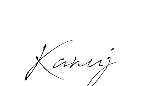 How to make Kanuj signature? Antro_Vectra is a professional autograph style. Create handwritten signature for Kanuj name. Kanuj signature style 6 images and pictures png