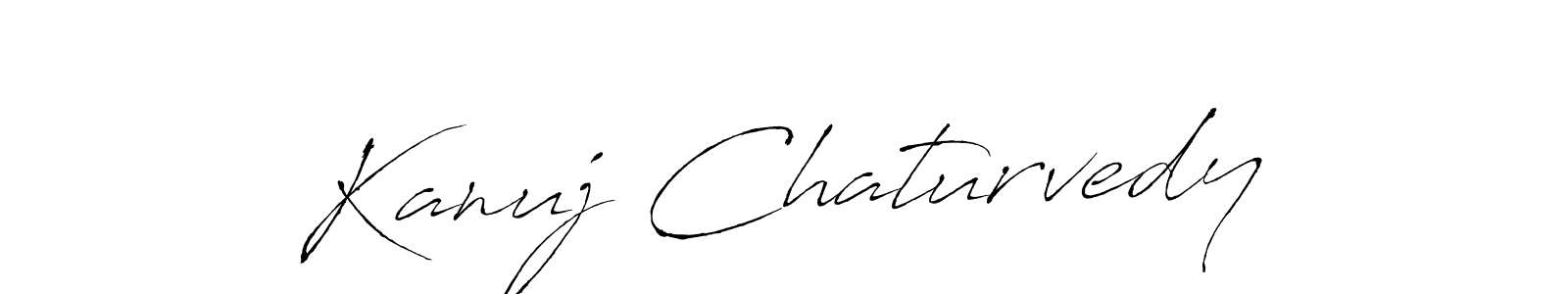 Make a beautiful signature design for name Kanuj Chaturvedy. With this signature (Antro_Vectra) style, you can create a handwritten signature for free. Kanuj Chaturvedy signature style 6 images and pictures png