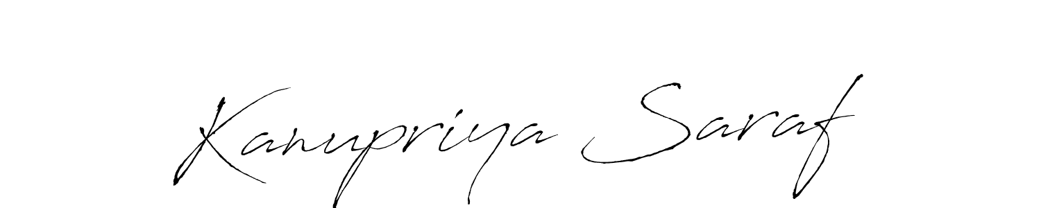 Also we have Kanupriya Saraf name is the best signature style. Create professional handwritten signature collection using Antro_Vectra autograph style. Kanupriya Saraf signature style 6 images and pictures png