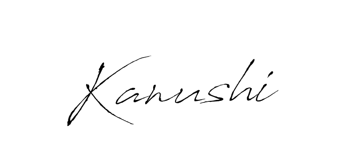 Kanushi stylish signature style. Best Handwritten Sign (Antro_Vectra) for my name. Handwritten Signature Collection Ideas for my name Kanushi. Kanushi signature style 6 images and pictures png
