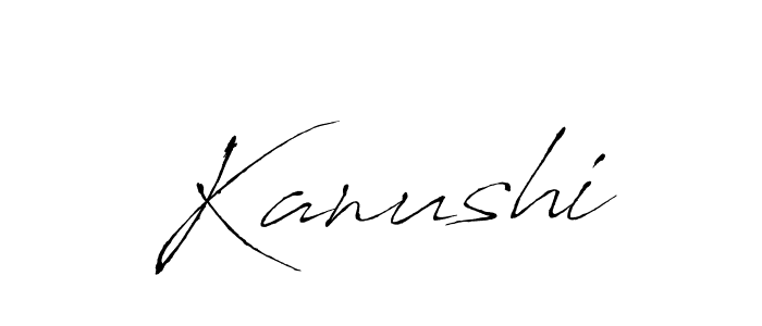 Also we have Kanushi name is the best signature style. Create professional handwritten signature collection using Antro_Vectra autograph style. Kanushi signature style 6 images and pictures png