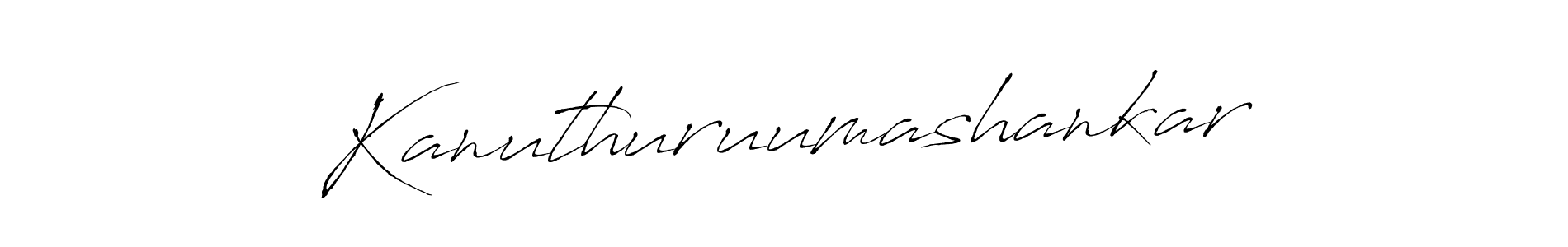See photos of Kanuthuruumashankar official signature by Spectra . Check more albums & portfolios. Read reviews & check more about Antro_Vectra font. Kanuthuruumashankar signature style 6 images and pictures png