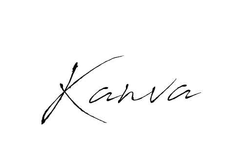 You should practise on your own different ways (Antro_Vectra) to write your name (Kanva) in signature. don't let someone else do it for you. Kanva signature style 6 images and pictures png