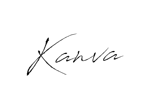 if you are searching for the best signature style for your name Kanva. so please give up your signature search. here we have designed multiple signature styles  using Antro_Vectra. Kanva signature style 6 images and pictures png