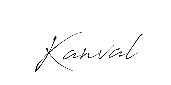 Kanval stylish signature style. Best Handwritten Sign (Antro_Vectra) for my name. Handwritten Signature Collection Ideas for my name Kanval. Kanval signature style 6 images and pictures png