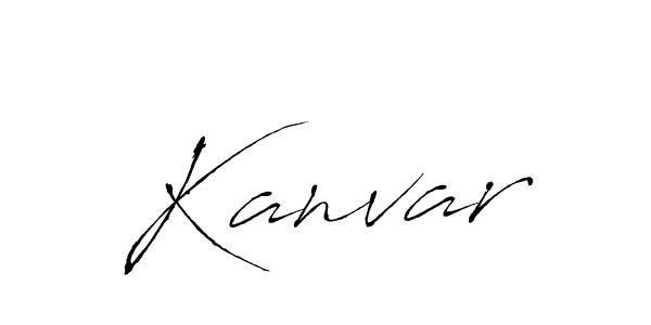 Kanvar stylish signature style. Best Handwritten Sign (Antro_Vectra) for my name. Handwritten Signature Collection Ideas for my name Kanvar. Kanvar signature style 6 images and pictures png