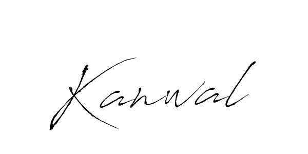 How to make Kanwal signature? Antro_Vectra is a professional autograph style. Create handwritten signature for Kanwal name. Kanwal signature style 6 images and pictures png