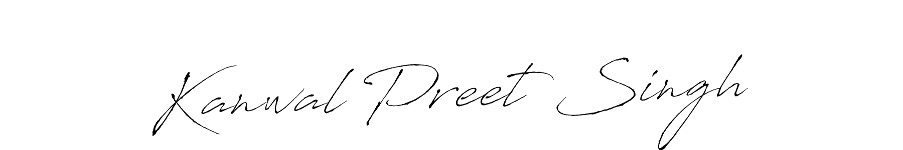 Kanwal Preet Singh stylish signature style. Best Handwritten Sign (Antro_Vectra) for my name. Handwritten Signature Collection Ideas for my name Kanwal Preet Singh. Kanwal Preet Singh signature style 6 images and pictures png