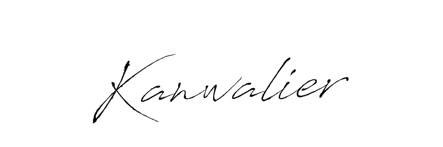 How to make Kanwalier name signature. Use Antro_Vectra style for creating short signs online. This is the latest handwritten sign. Kanwalier signature style 6 images and pictures png