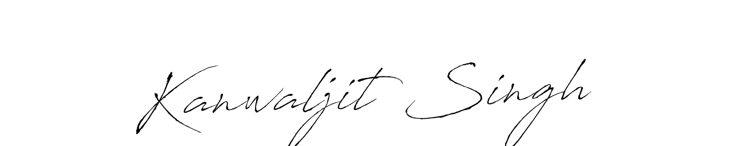 Create a beautiful signature design for name Kanwaljit Singh. With this signature (Antro_Vectra) fonts, you can make a handwritten signature for free. Kanwaljit Singh signature style 6 images and pictures png