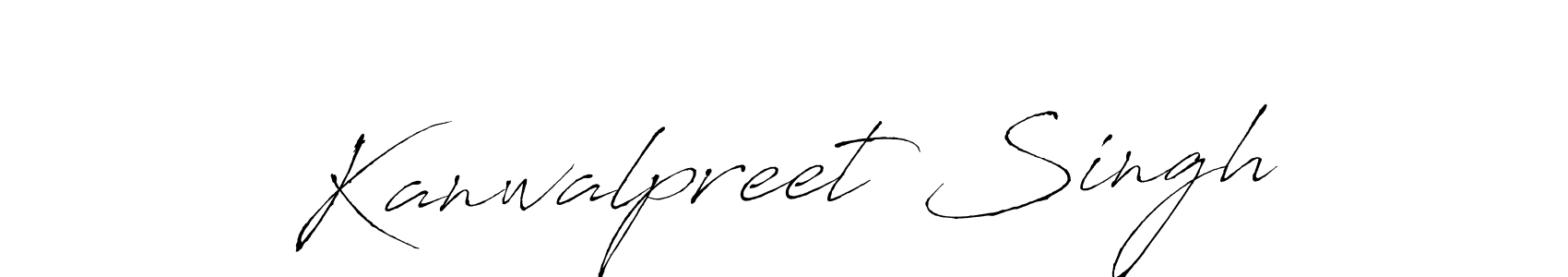Design your own signature with our free online signature maker. With this signature software, you can create a handwritten (Antro_Vectra) signature for name Kanwalpreet Singh. Kanwalpreet Singh signature style 6 images and pictures png