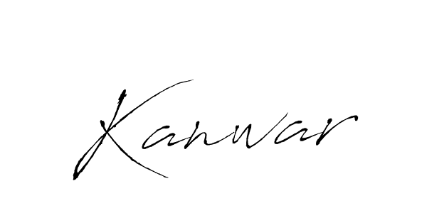 Kanwar stylish signature style. Best Handwritten Sign (Antro_Vectra) for my name. Handwritten Signature Collection Ideas for my name Kanwar. Kanwar signature style 6 images and pictures png