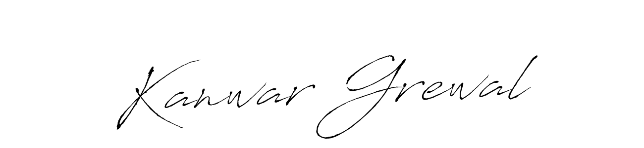 Make a beautiful signature design for name Kanwar Grewal. With this signature (Antro_Vectra) style, you can create a handwritten signature for free. Kanwar Grewal signature style 6 images and pictures png