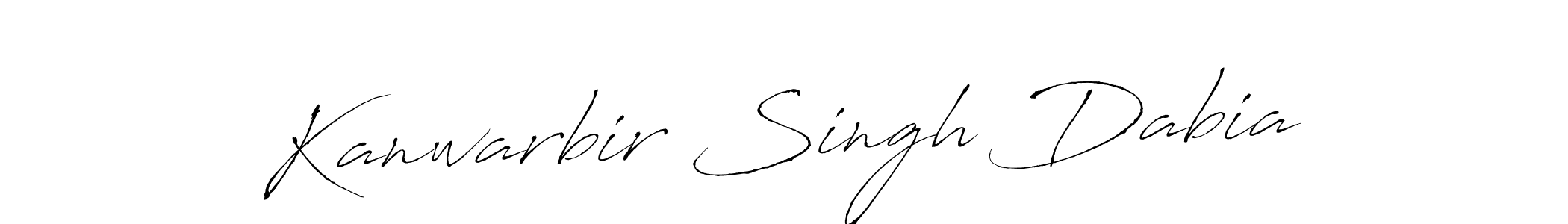 Create a beautiful signature design for name Kanwarbir Singh Dabia. With this signature (Antro_Vectra) fonts, you can make a handwritten signature for free. Kanwarbir Singh Dabia signature style 6 images and pictures png