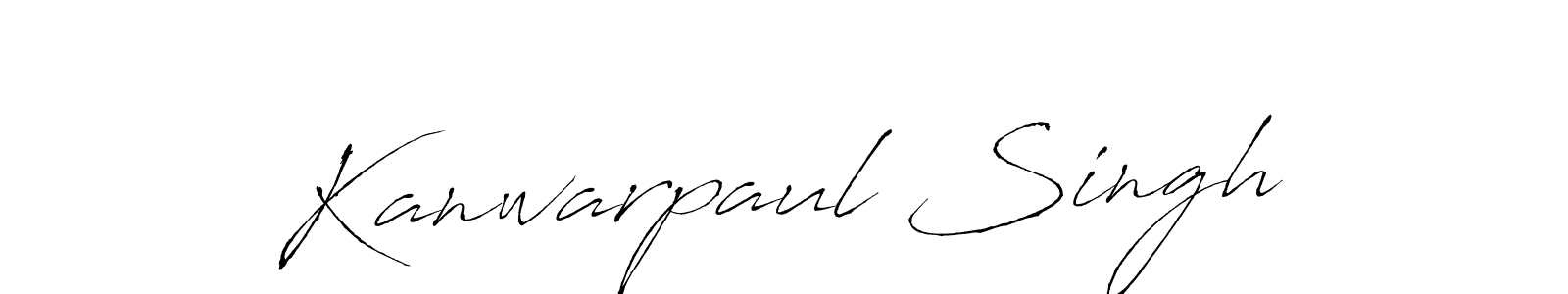 Design your own signature with our free online signature maker. With this signature software, you can create a handwritten (Antro_Vectra) signature for name Kanwarpaul Singh. Kanwarpaul Singh signature style 6 images and pictures png