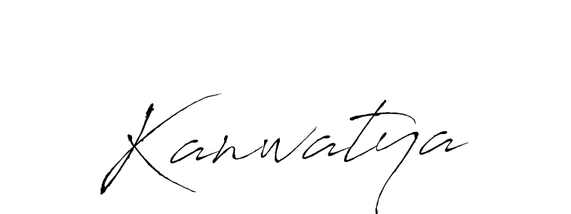 How to make Kanwatya signature? Antro_Vectra is a professional autograph style. Create handwritten signature for Kanwatya name. Kanwatya signature style 6 images and pictures png