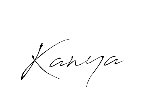 How to make Kanya signature? Antro_Vectra is a professional autograph style. Create handwritten signature for Kanya name. Kanya signature style 6 images and pictures png