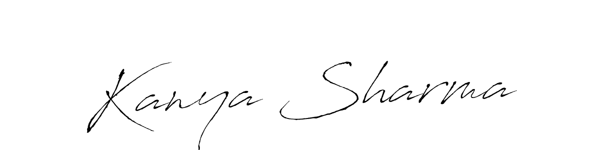 The best way (Antro_Vectra) to make a short signature is to pick only two or three words in your name. The name Kanya Sharma include a total of six letters. For converting this name. Kanya Sharma signature style 6 images and pictures png