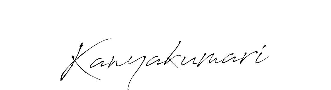 You should practise on your own different ways (Antro_Vectra) to write your name (Kanyakumari) in signature. don't let someone else do it for you. Kanyakumari signature style 6 images and pictures png