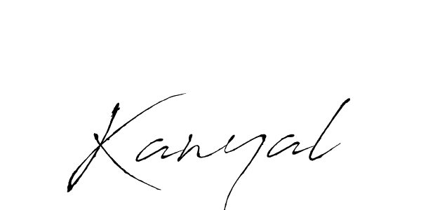 Kanyal stylish signature style. Best Handwritten Sign (Antro_Vectra) for my name. Handwritten Signature Collection Ideas for my name Kanyal. Kanyal signature style 6 images and pictures png