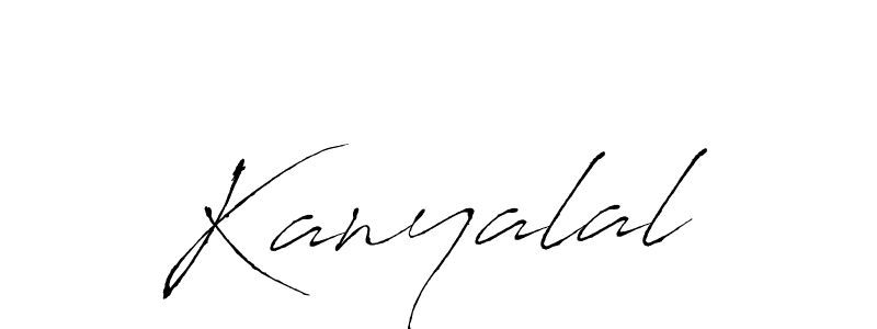 Kanyalal stylish signature style. Best Handwritten Sign (Antro_Vectra) for my name. Handwritten Signature Collection Ideas for my name Kanyalal. Kanyalal signature style 6 images and pictures png