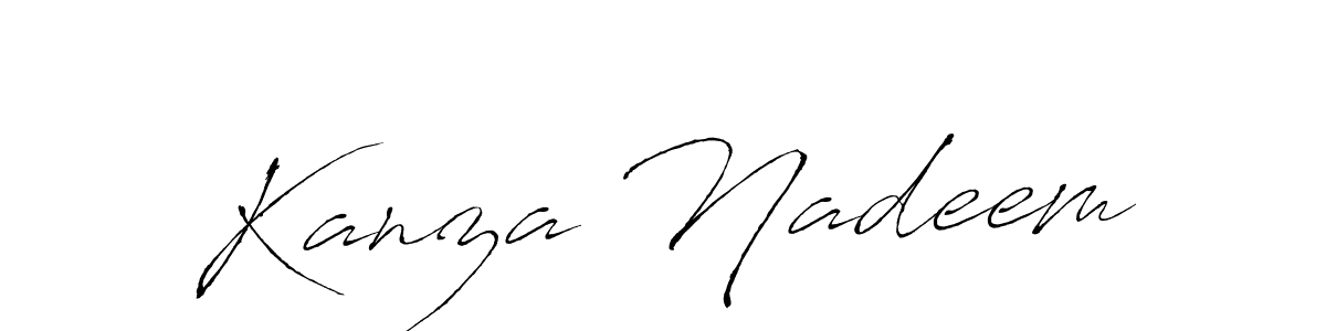 How to make Kanza Nadeem signature? Antro_Vectra is a professional autograph style. Create handwritten signature for Kanza Nadeem name. Kanza Nadeem signature style 6 images and pictures png