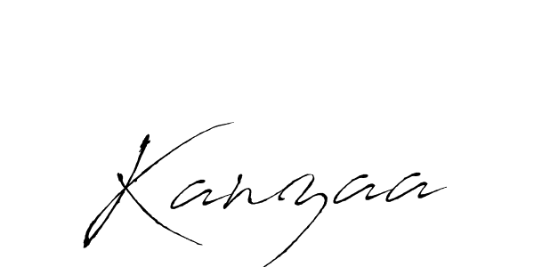 Make a beautiful signature design for name Kanzaa. With this signature (Antro_Vectra) style, you can create a handwritten signature for free. Kanzaa signature style 6 images and pictures png