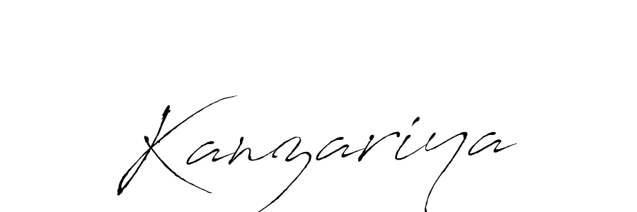 Use a signature maker to create a handwritten signature online. With this signature software, you can design (Antro_Vectra) your own signature for name Kanzariya. Kanzariya signature style 6 images and pictures png