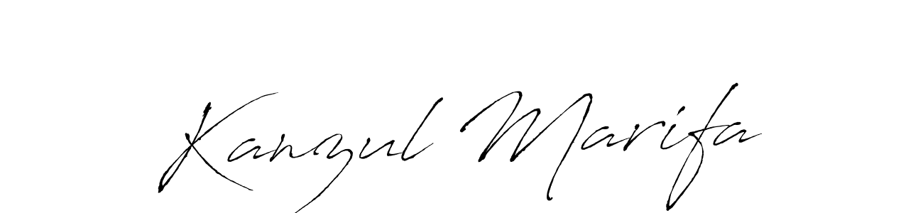 Similarly Antro_Vectra is the best handwritten signature design. Signature creator online .You can use it as an online autograph creator for name Kanzul Marifa. Kanzul Marifa signature style 6 images and pictures png