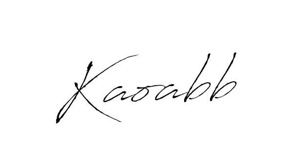 How to Draw Kaoabb signature style? Antro_Vectra is a latest design signature styles for name Kaoabb. Kaoabb signature style 6 images and pictures png
