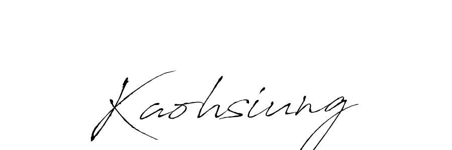 Similarly Antro_Vectra is the best handwritten signature design. Signature creator online .You can use it as an online autograph creator for name Kaohsiung. Kaohsiung signature style 6 images and pictures png