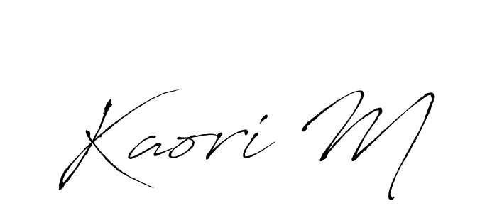 You should practise on your own different ways (Antro_Vectra) to write your name (Kaori M) in signature. don't let someone else do it for you. Kaori M signature style 6 images and pictures png