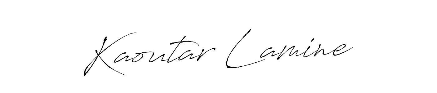 if you are searching for the best signature style for your name Kaoutar Lamine. so please give up your signature search. here we have designed multiple signature styles  using Antro_Vectra. Kaoutar Lamine signature style 6 images and pictures png