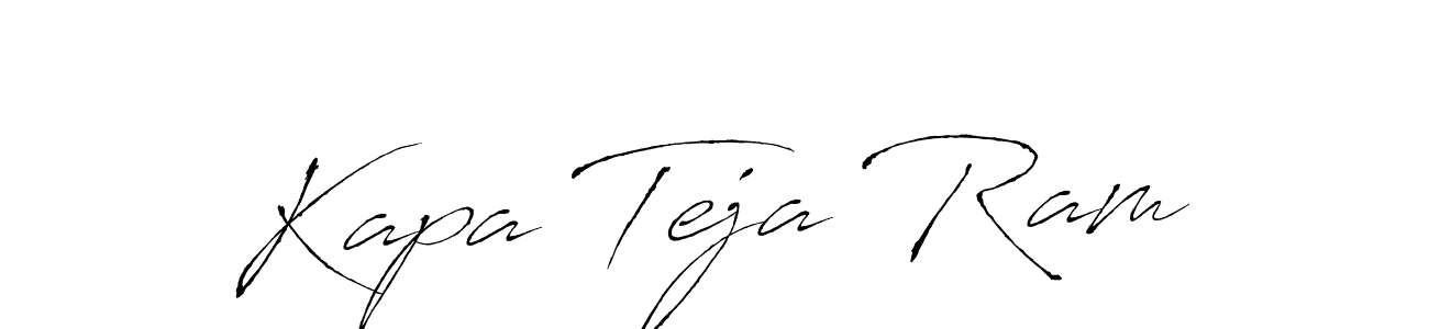 Kapa Teja Ram stylish signature style. Best Handwritten Sign (Antro_Vectra) for my name. Handwritten Signature Collection Ideas for my name Kapa Teja Ram. Kapa Teja Ram signature style 6 images and pictures png