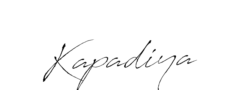 Make a beautiful signature design for name Kapadiya. With this signature (Antro_Vectra) style, you can create a handwritten signature for free. Kapadiya signature style 6 images and pictures png