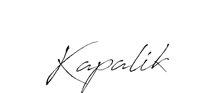 Create a beautiful signature design for name Kapalik. With this signature (Antro_Vectra) fonts, you can make a handwritten signature for free. Kapalik signature style 6 images and pictures png