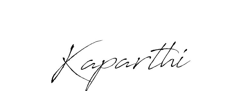 Create a beautiful signature design for name Kaparthi. With this signature (Antro_Vectra) fonts, you can make a handwritten signature for free. Kaparthi signature style 6 images and pictures png