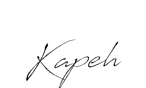 Create a beautiful signature design for name Kapeh. With this signature (Antro_Vectra) fonts, you can make a handwritten signature for free. Kapeh signature style 6 images and pictures png
