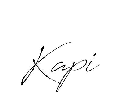 Kapi stylish signature style. Best Handwritten Sign (Antro_Vectra) for my name. Handwritten Signature Collection Ideas for my name Kapi. Kapi signature style 6 images and pictures png
