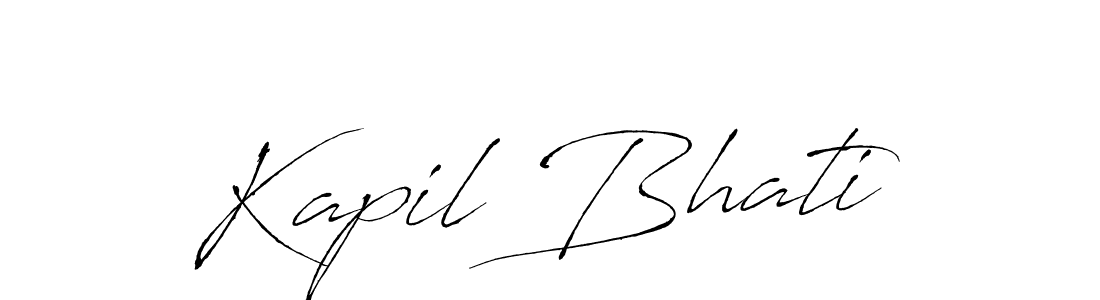 Kapil Bhati stylish signature style. Best Handwritten Sign (Antro_Vectra) for my name. Handwritten Signature Collection Ideas for my name Kapil Bhati. Kapil Bhati signature style 6 images and pictures png