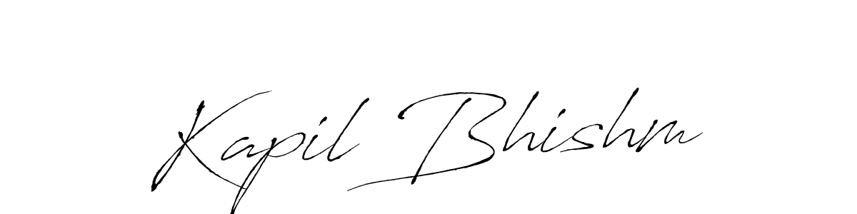 Design your own signature with our free online signature maker. With this signature software, you can create a handwritten (Antro_Vectra) signature for name Kapil Bhishm. Kapil Bhishm signature style 6 images and pictures png