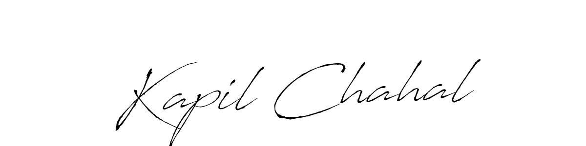 Make a beautiful signature design for name Kapil Chahal. With this signature (Antro_Vectra) style, you can create a handwritten signature for free. Kapil Chahal signature style 6 images and pictures png